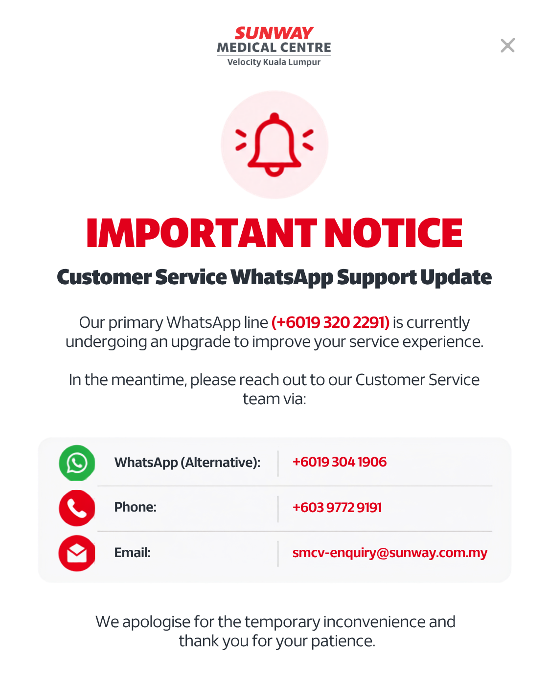 Whatsapp Update